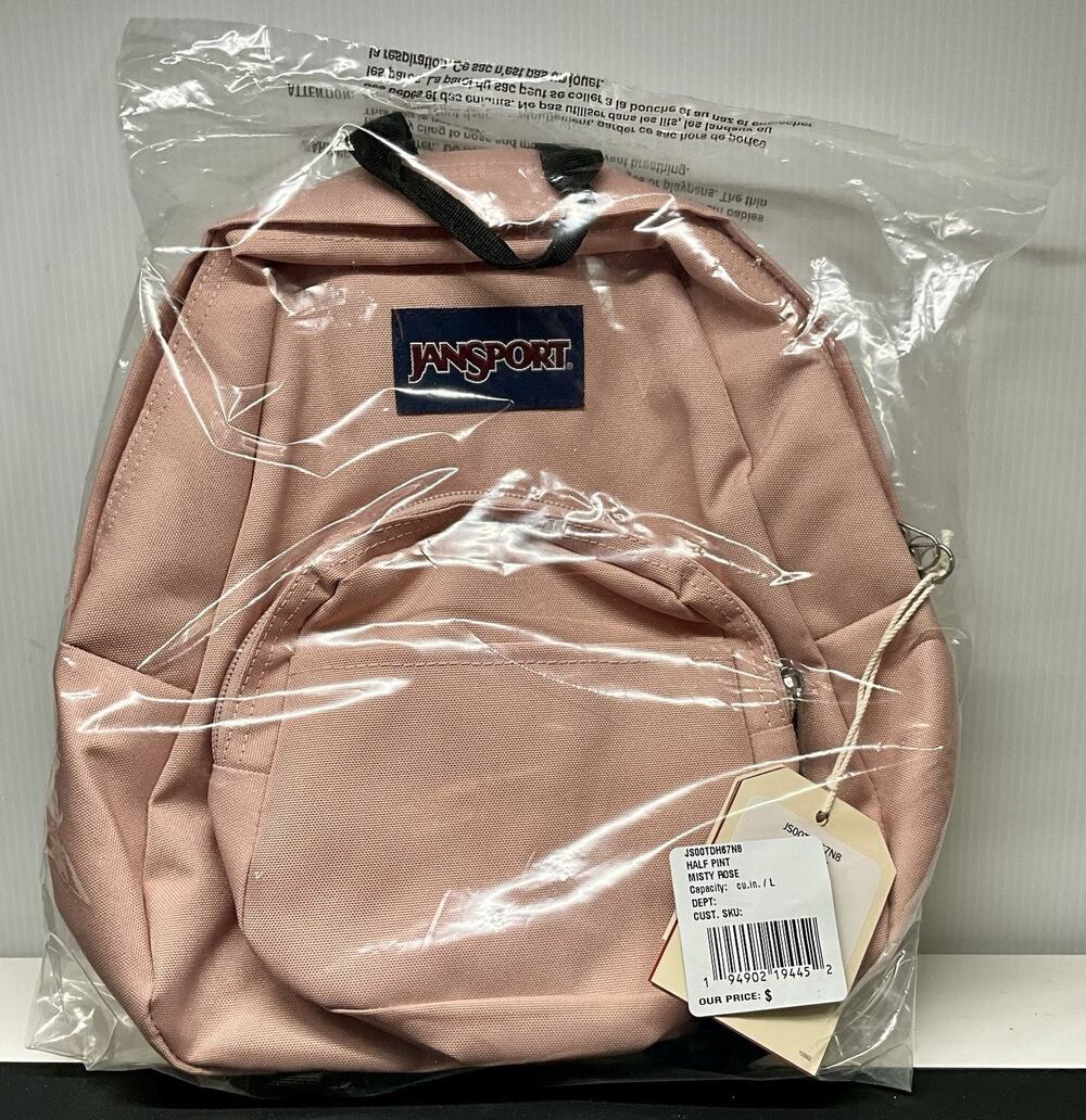 JanSport Half Pint Mini Backpack Pink Misty Rose 11.2" x 9.8" x 4.1” BNIP
